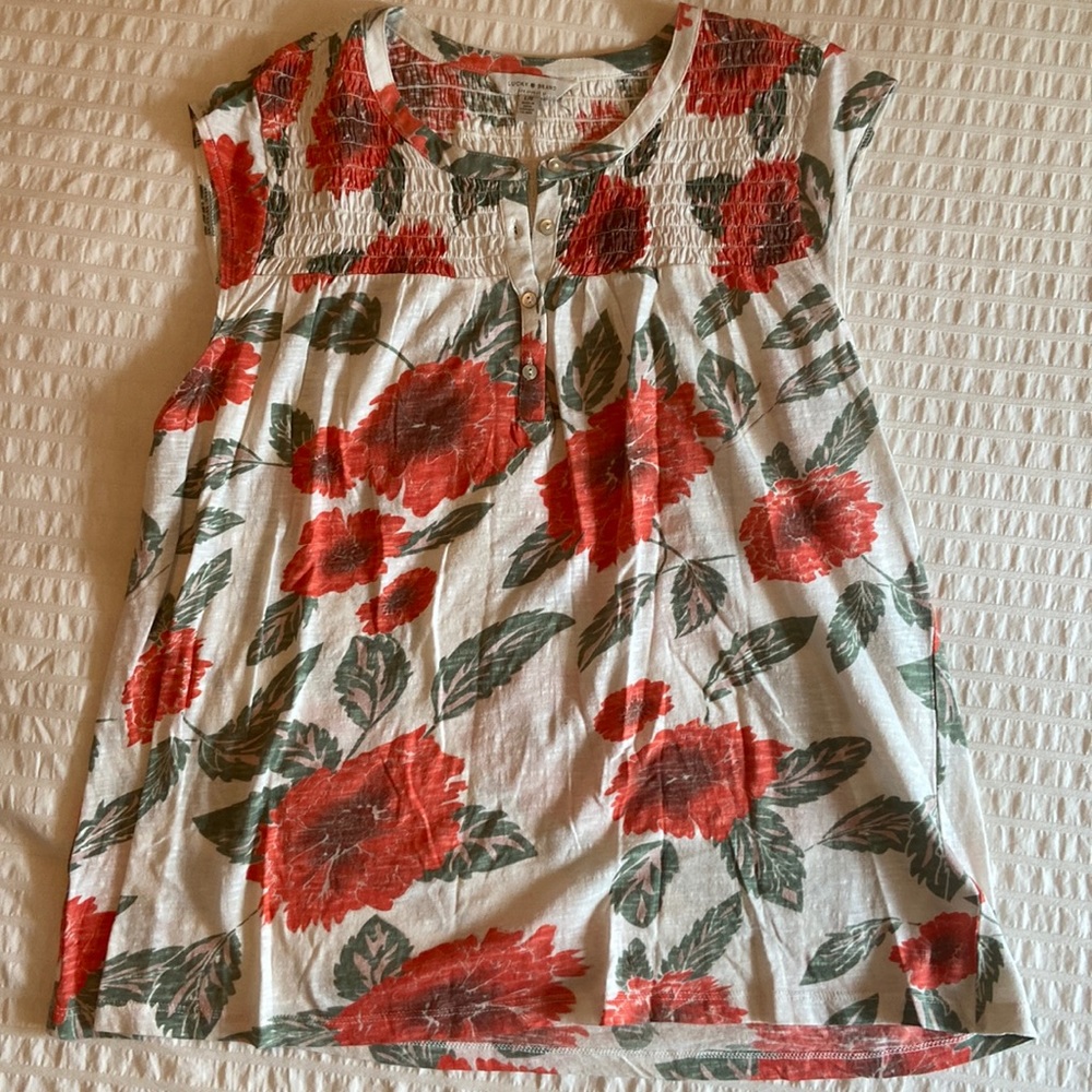 Luck brand poppy top